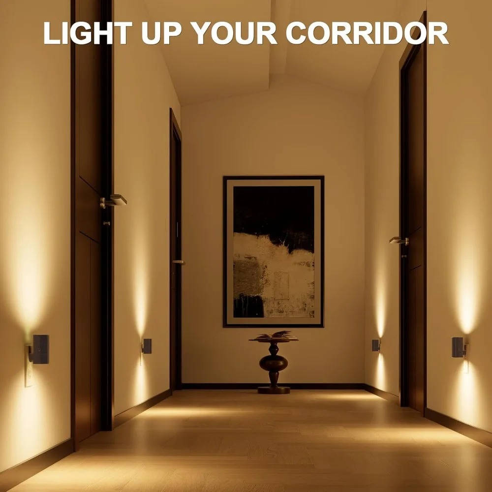 Belro outlets with built-in night lights, electronic power strips with illuminated sockets for convenient nighttime use.