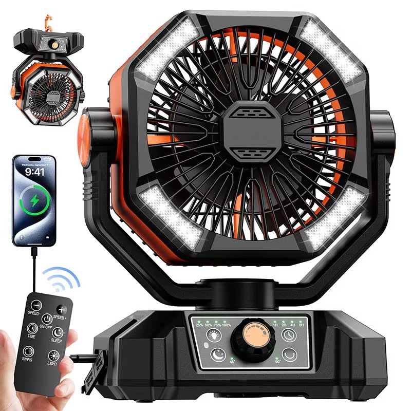 Belro portable camping cooling fan for outdoor use, compact design, ideal for camping and outdoor activities.