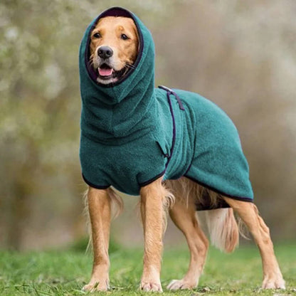 Belro waterproof dog winter coat, warm and durable clothing with adjustable straps, designed for cold weather outdoor walks.