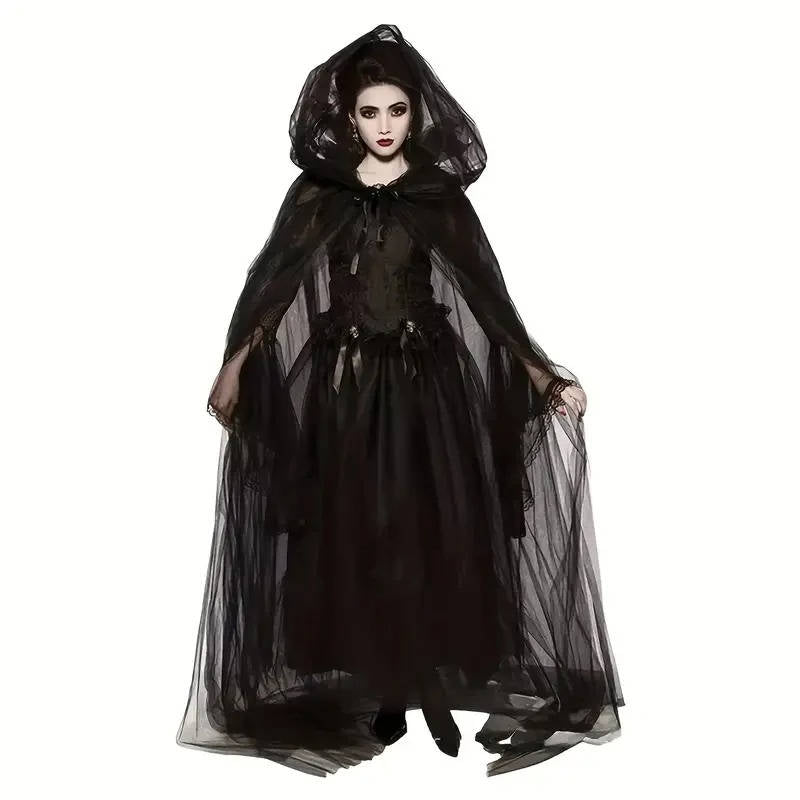 Belro adults Halloween costume dress for women, featuring a spooky themed dress suitable for Halloween festivities.