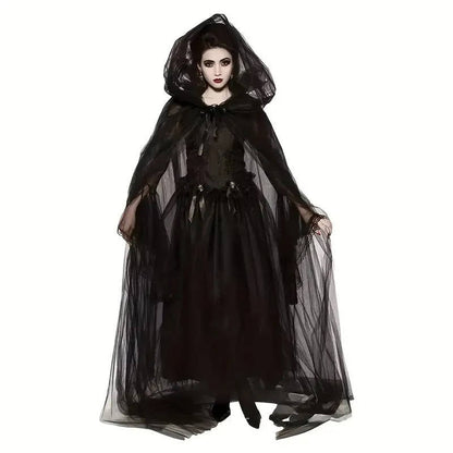 Belro adults Halloween costume dress for women, featuring a spooky themed dress suitable for Halloween festivities.