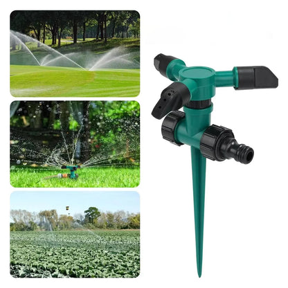 Belro garden sprinkler system set with five adjustable sprinklers for outdoor lawn and garden watering.