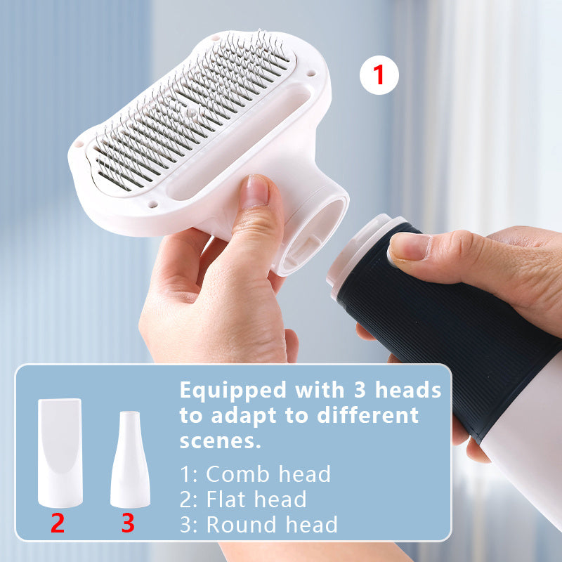 Belro 3-in-1 dog hair dryer and grooming brush, compact personal care appliance for drying and styling pets' fur.