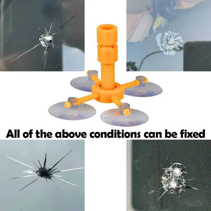 Belro Glass Crack Repair Kit for home decor, includes tools and resin for fixing cracked glass surfaces, ideal for home and garden use