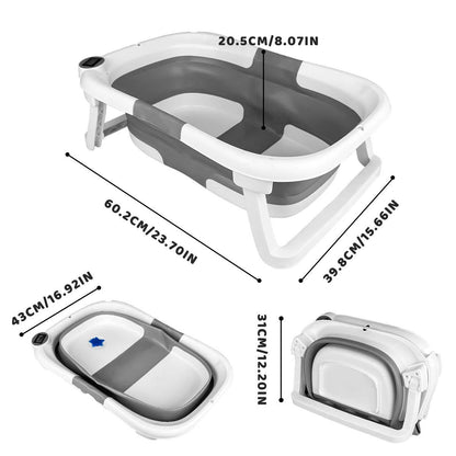 Foldable Belro newborn baby bath tub for infants and kids, lightweight and compact for easy bathing and storage.
