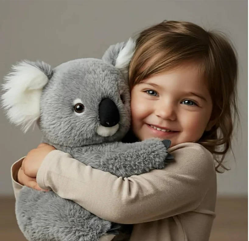 Belro realistic koala plush toy designed for stress relief and comfort, soft and cuddly stuffed animal for anxiety relief.