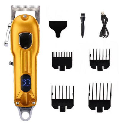 Belro professional dog hair clipper with all-metal body, rechargeable design, ideal for grooming pets.