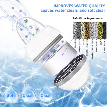 Belro bath filter for tub, a tools and hardware accessory, showing a close-up of the filter attachment for a bathtub.