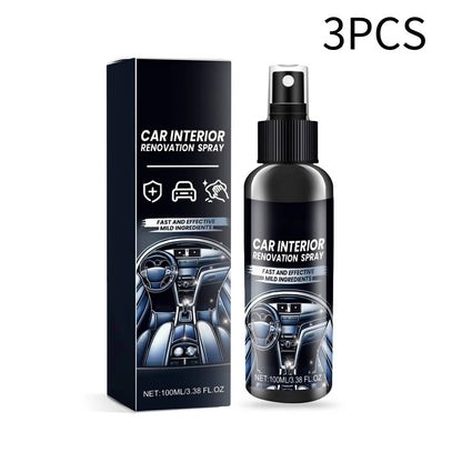 Belro professional car interior cleaner set of 3 with spray bottles and cleaning tools, designed for car and home interior cleaning.