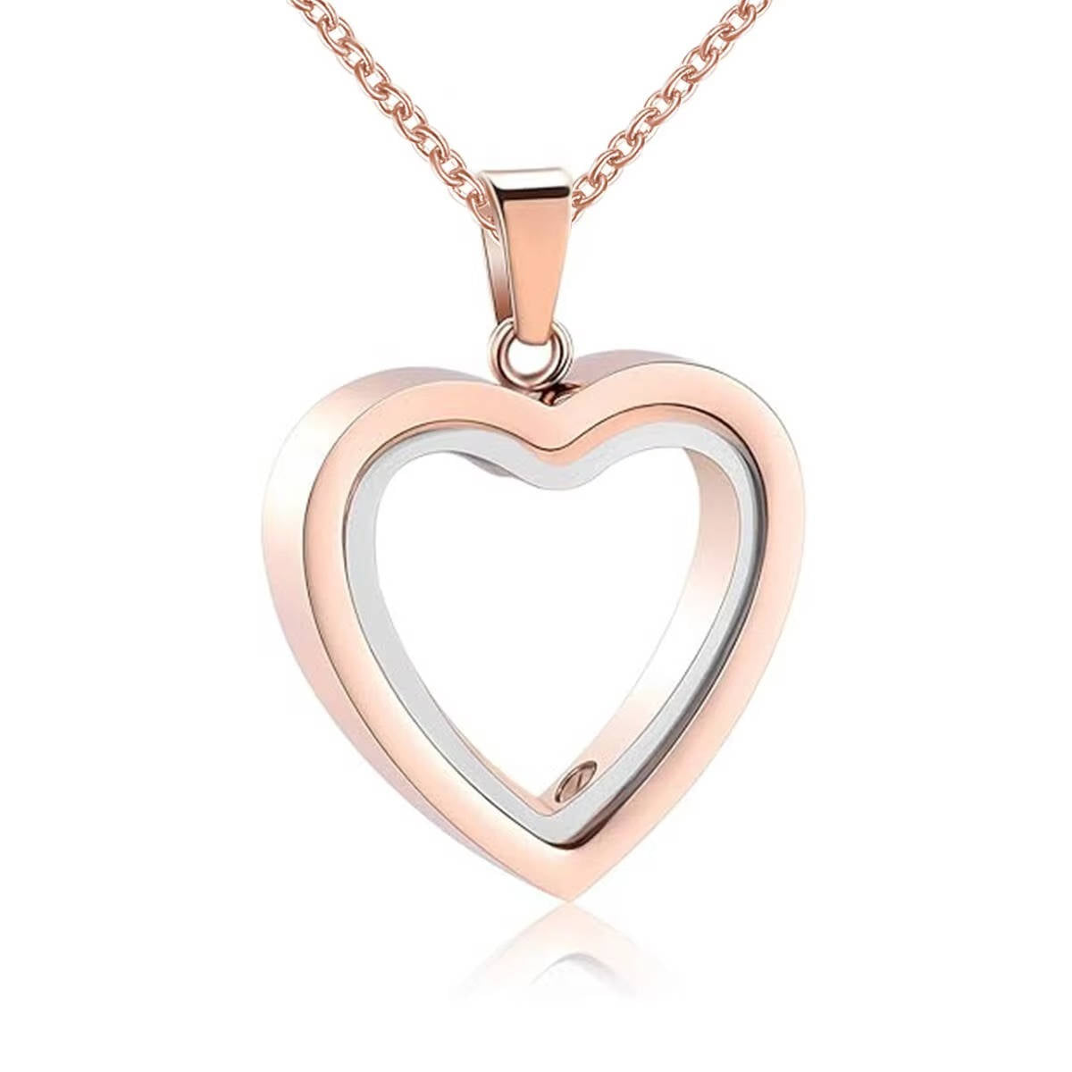 Belro urn pendant necklace with a sleek, polished design, hanging from a silver chain, showcasing elegant jewelry accessory.