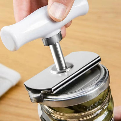 Belro jar and cap opener tool, a handheld kitchen gadget with ergonomic design for easy opening of jars and bottles.