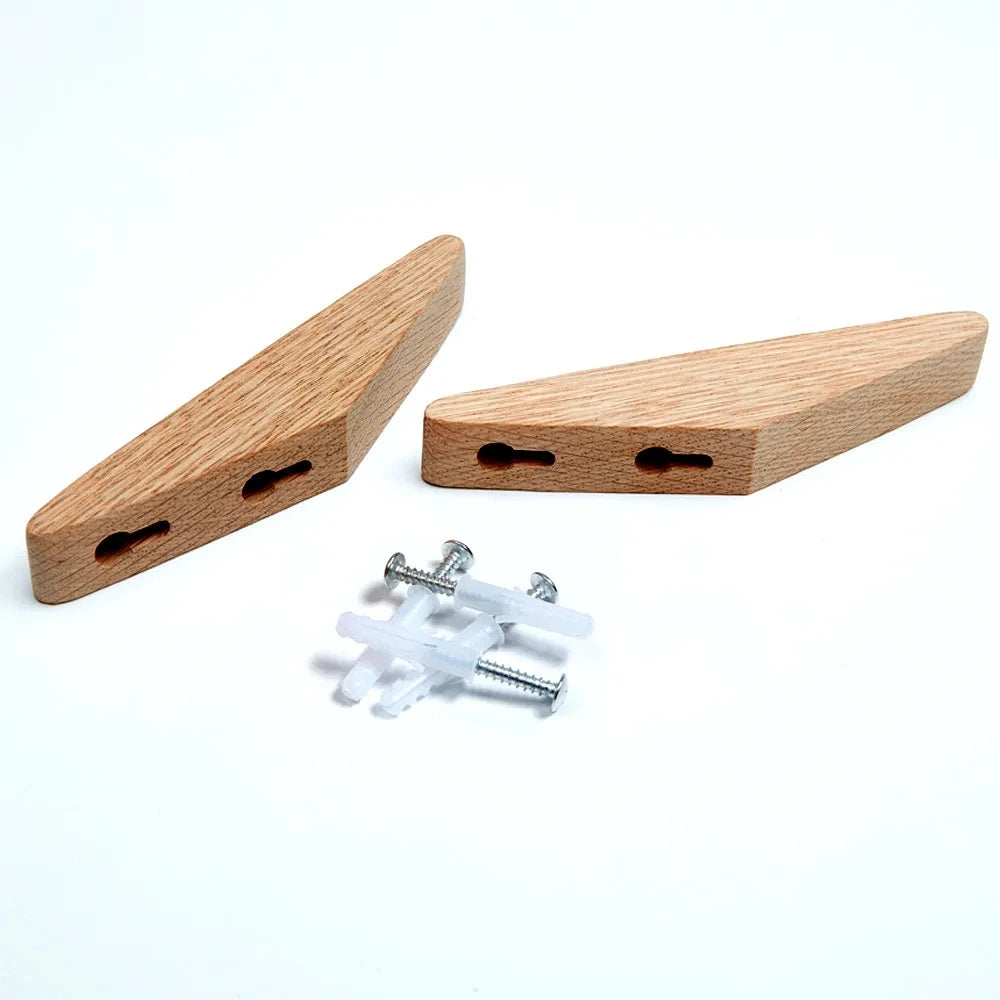 Belro wooden coat hook and decorative coat holder mounted on wall, perfect for hanging jackets and coats in entryway or hallway.