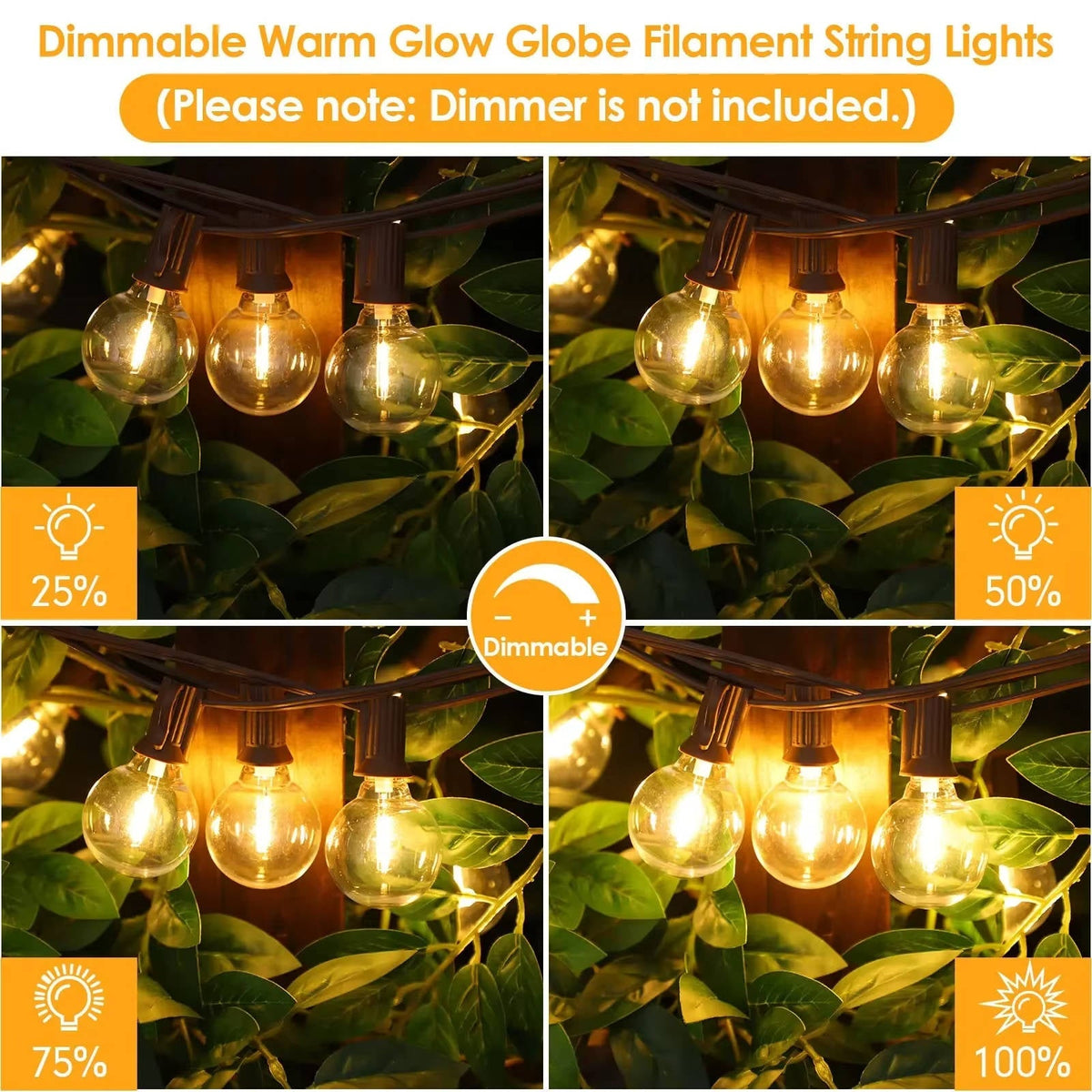 Belro LED outdoor string lights hanging in a garden setting, perfect for outdoor home and garden decor.