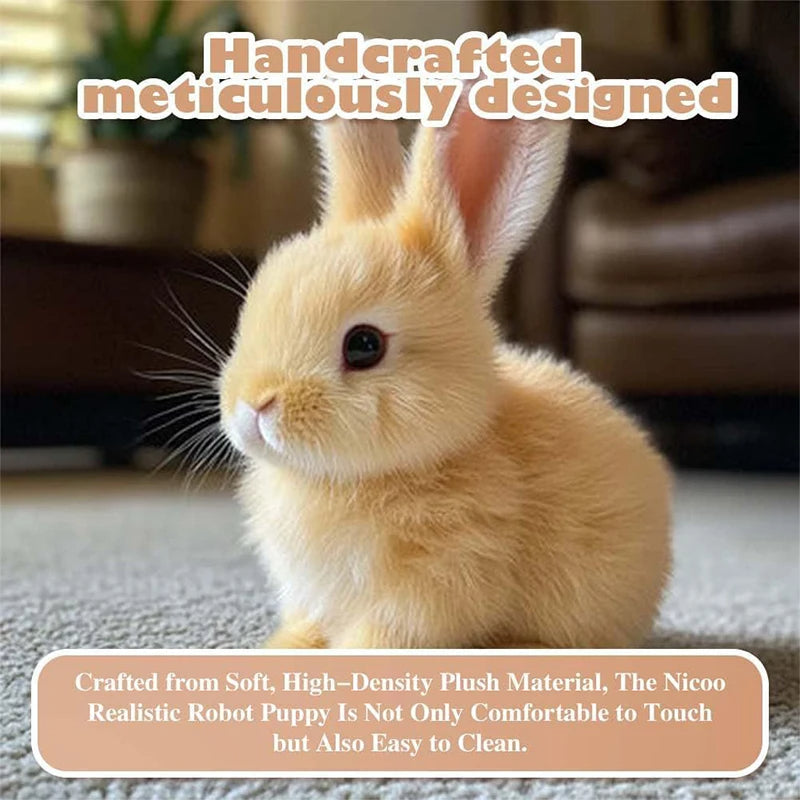 Belro realistic Easter Bunny toy for home decor, featuring soft fur and detailed features for holiday decoration.