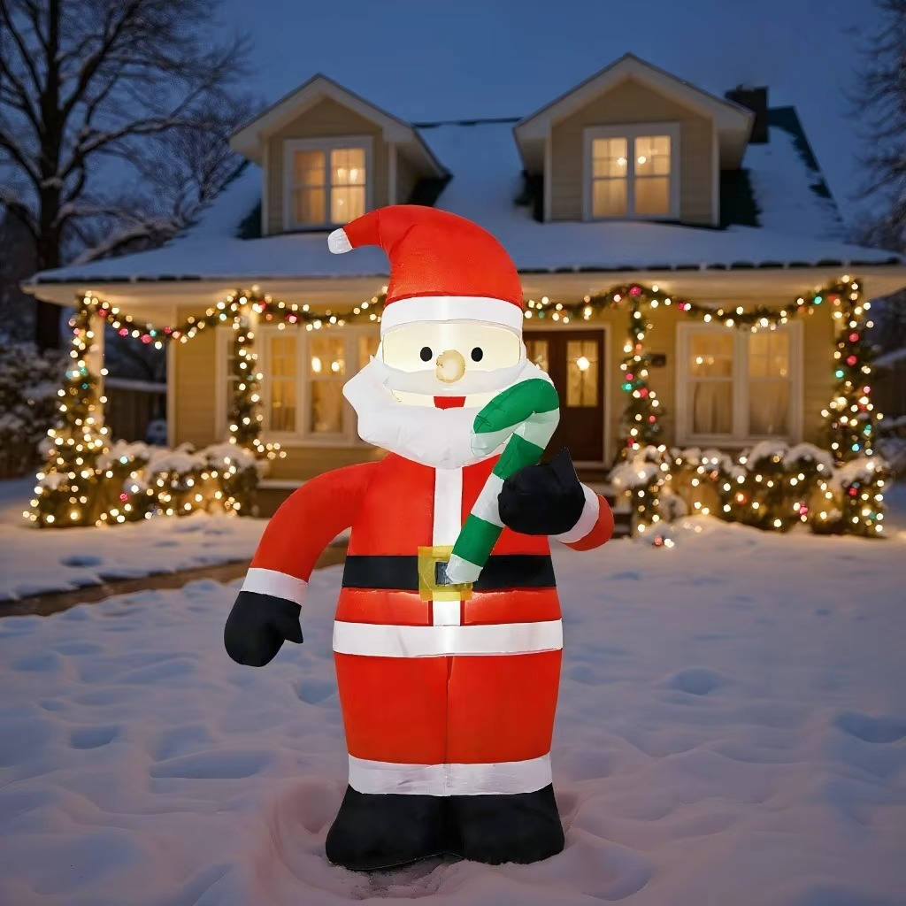 Belro Santa Christmas outdoor umbrella decoration with festive holiday design, perfect for seasonal outdoor decor.