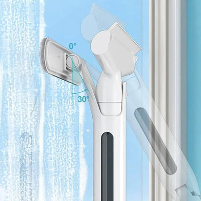 Belro Window Spray Mop with glass cleaner solution for easy cleaning of windows and glass surfaces in home and garden.