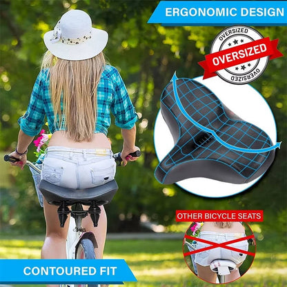 Belro bike saddle designed for long rides, featuring ergonomic padding and durable materials for comfortable outdoor cycling.