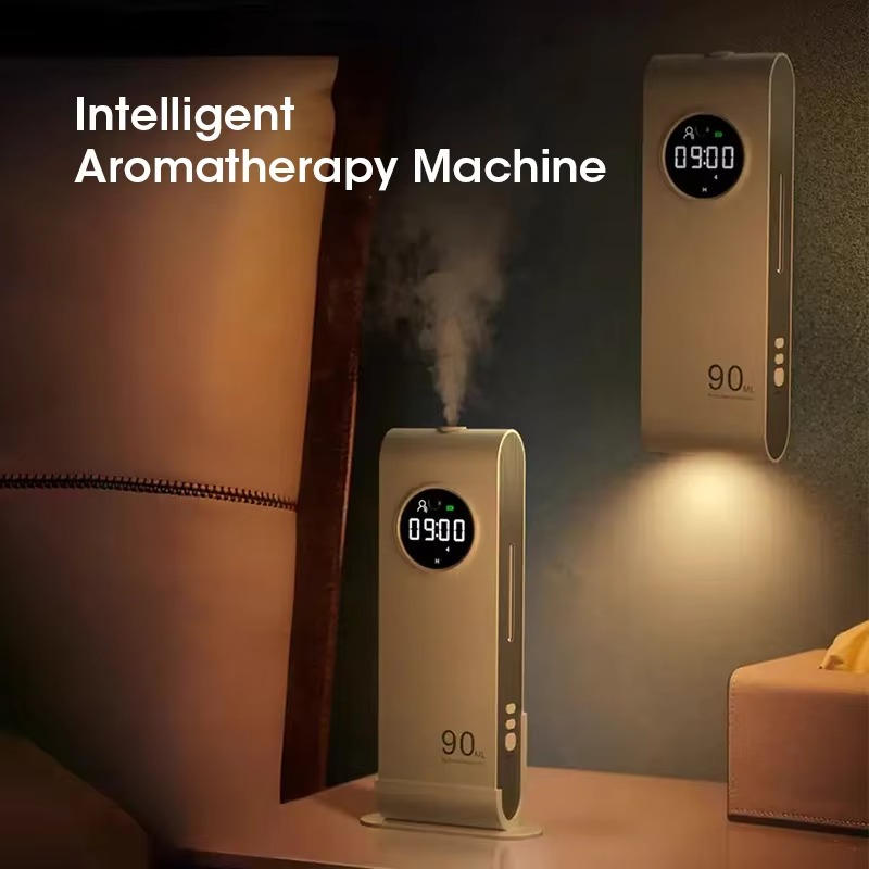 Belro automatic air freshener dispenser, sleek white device for automatic fragrance release in health and beauty spaces