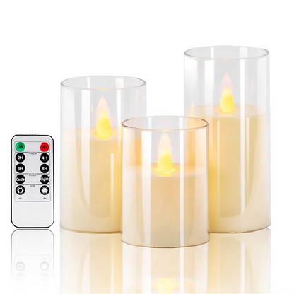 Belro realistic flameless candles with remote control, natural-looking LED candles for home decor in a modern setting