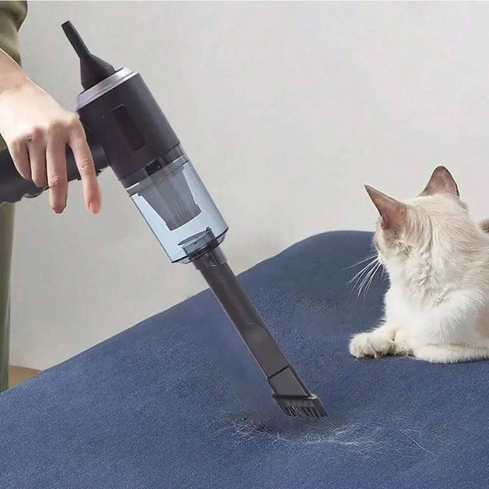 Belro cordless car cleaning vacuum cleaner with handheld design, black and gray color, and adjustable suction nozzle for vehicle interior.