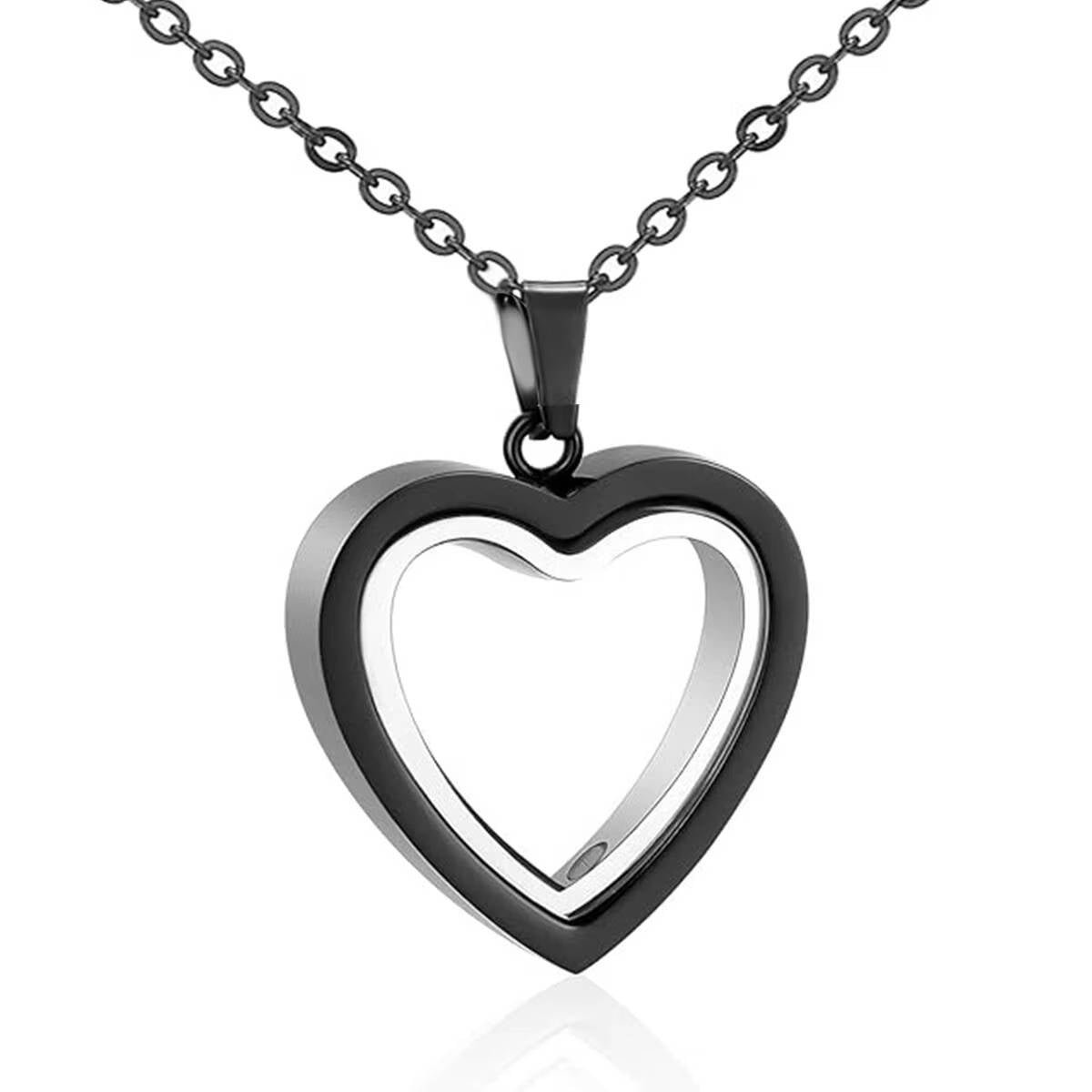 Belro urn pendant necklace with a sleek silver design, hanging on a delicate chain, showcasing elegant jewelry accessory.