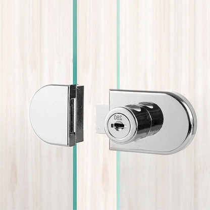 Belro single glass lock hardware for baby and kids furniture, secure and durable glass safety lock in a sleek design.