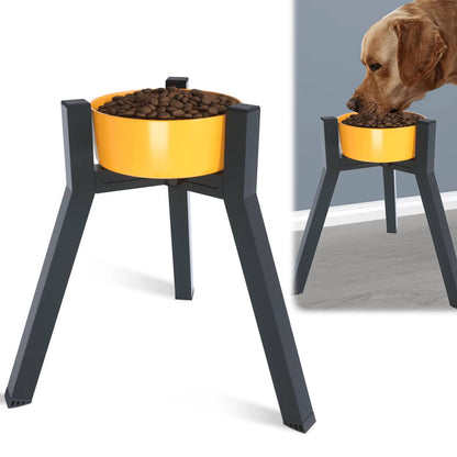 Belro elevated dog bowl stand for pet feeding, with a sturdy design and two bowls for water and food, ideal for comfortable feeding.