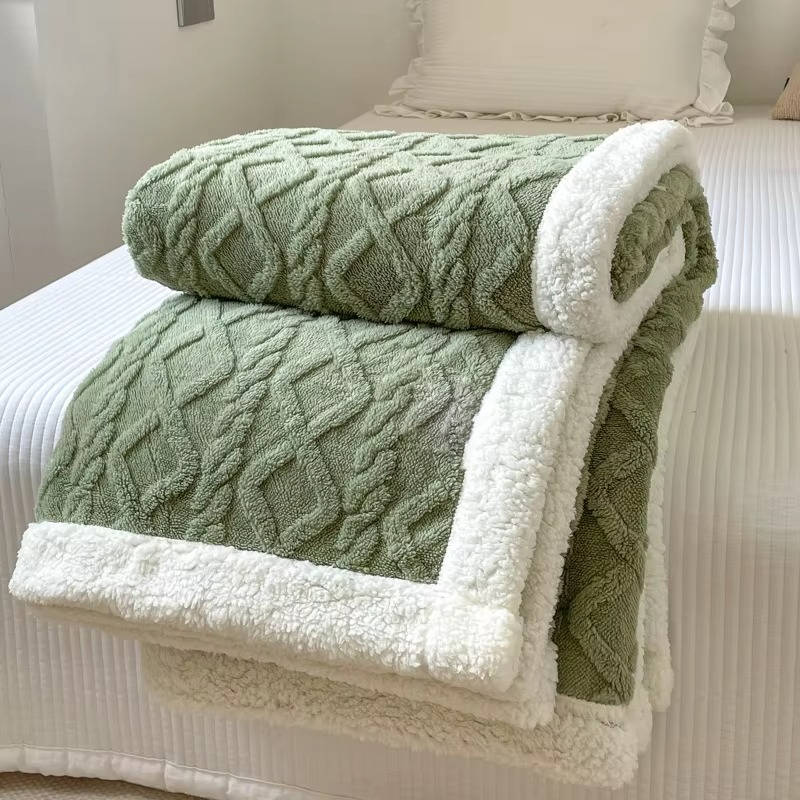 Belro men's fleece blanket showing soft, cozy fabric with a smooth texture, ideal for warmth and comfort in cold weather.