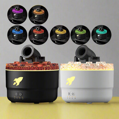 Belro Volcanic Crack Light Cannon humidifier with glowing volcanic crack design, ideal for health and beauty spaces.
