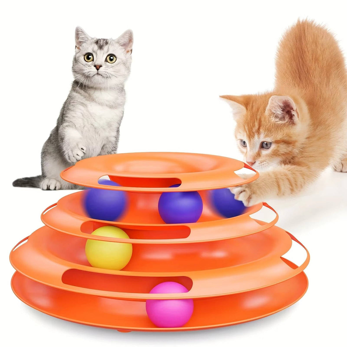 Belro fun interactive cat toy with colorful feathers and dangling strings for engaging play and mental stimulation for cats.