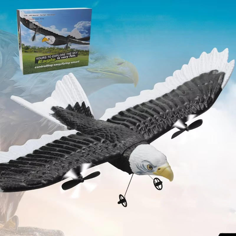 Belro remote control eagle toy with detailed feathers and wings, designed for interactive play and outdoor fun.