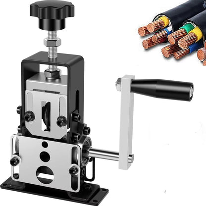 Belro manual wire stripper tool with ergonomic handle and adjustable blades for precise wire stripping.