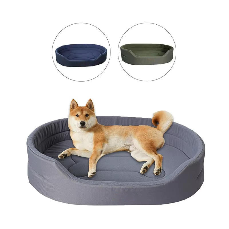 Belro eco-friendly pet bed with soft, natural fabric and cozy design for comfortable pet relaxation.