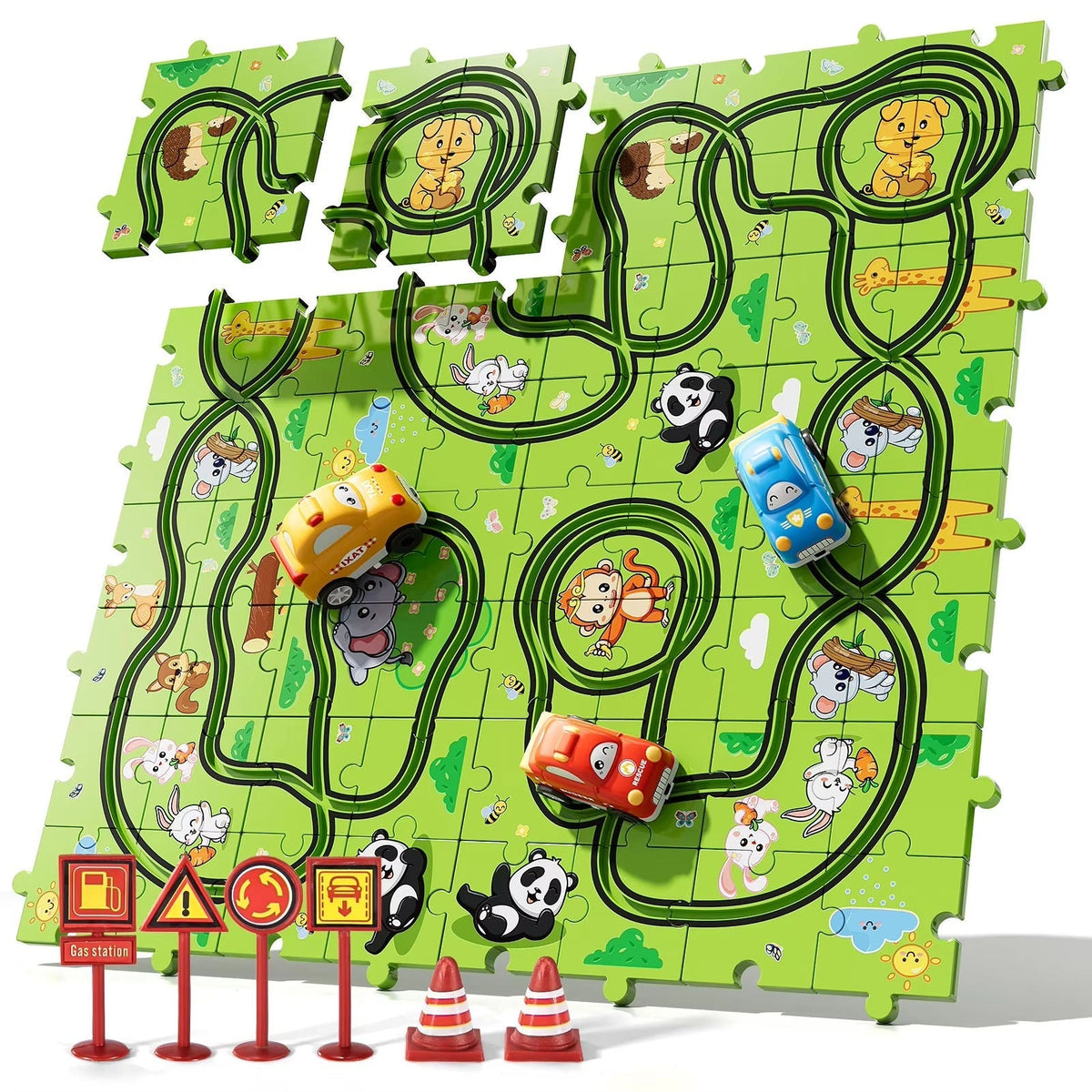 Colorful automotive puzzle for kids by Belro featuring car images, perfect for young children’s educational play and entertainment.