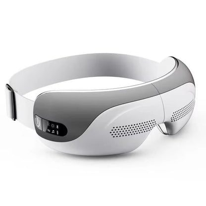 Belro eye massager with soft cushioned design, featuring adjustable straps and massage nodes for relaxing eye care and relief.