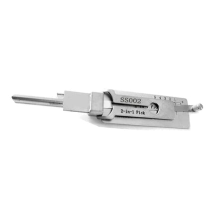 Drillpro 2-in-1 locksmith decoder tool by GETDECO, featuring KW1, SS001, SS002, SC1, and SC4 for professional lock decoding.