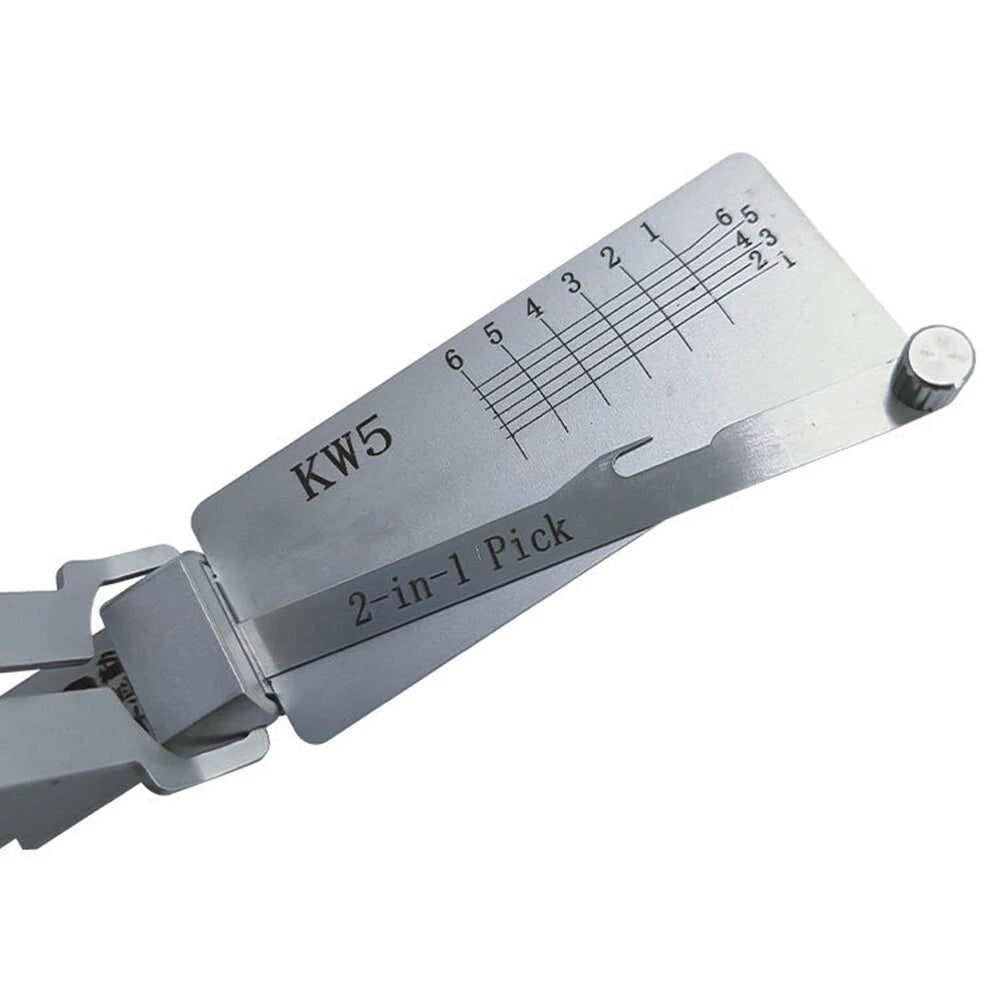 Drillpro 2-in-1 Locksmith Decoder Tool by GETDECO, featuring KW1 SS001 SS002 SC1 SC4 models for professional lock decoding.