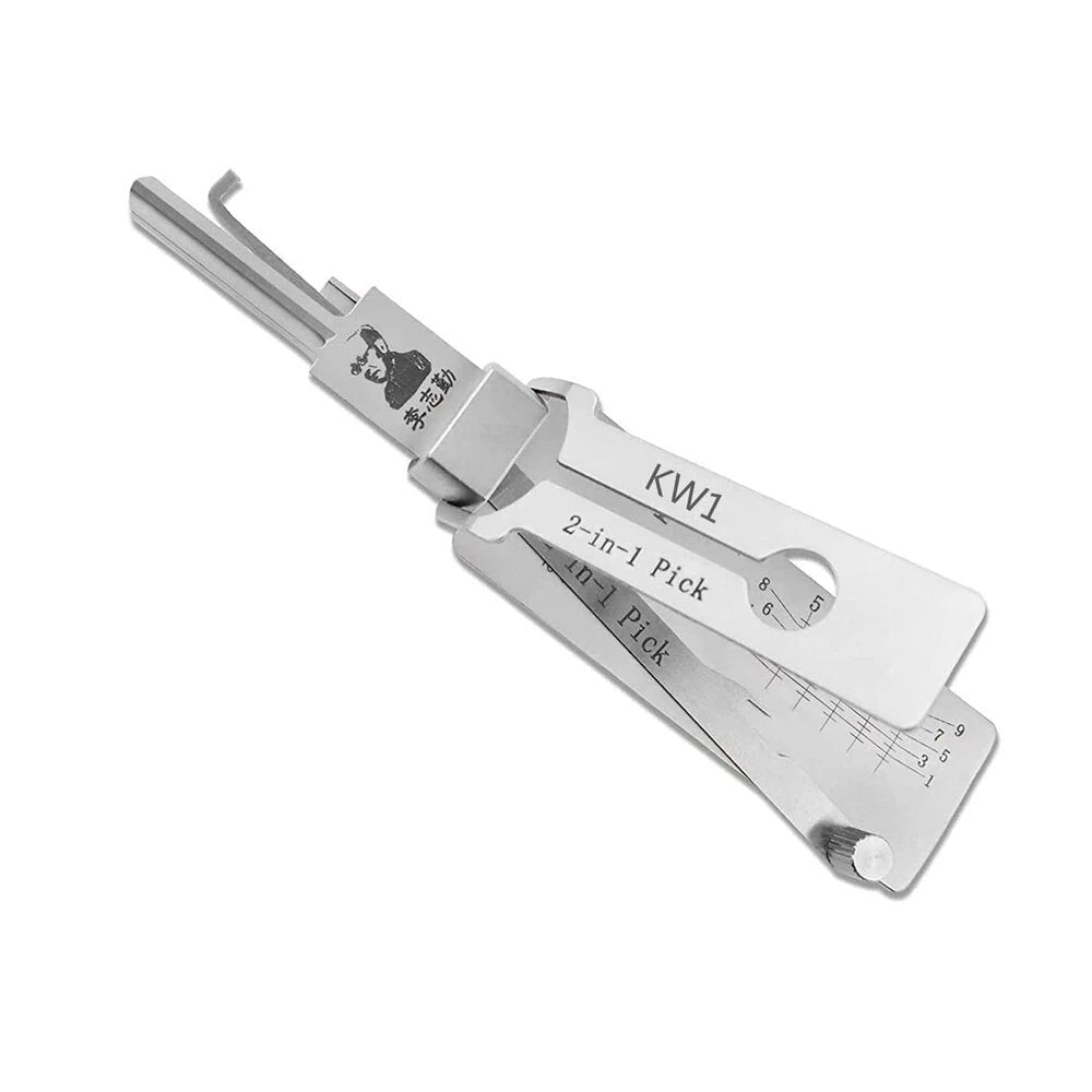 Drillpro 2-in-1 Locksmith Decoder Tool by GETDECO with KW1, SS001, SS002, SC1, and SC4 key decoding features