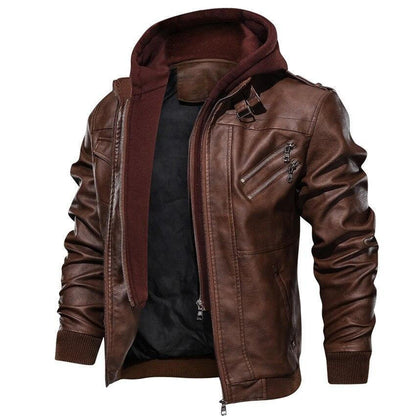Men's Belro jacket in a stylish, insulated design with a front zipper, stand collar, and side pockets, suitable for cold weather.