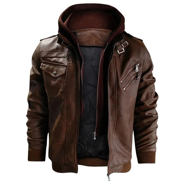 Men's Belro jacket in dark gray with a zip-up front, standing collar, and side pockets, suitable for casual wear.