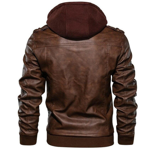 Men's Belro jacket with a zip-up front and stand collar, shown in a dark color, suitable for casual or outdoor wear.
