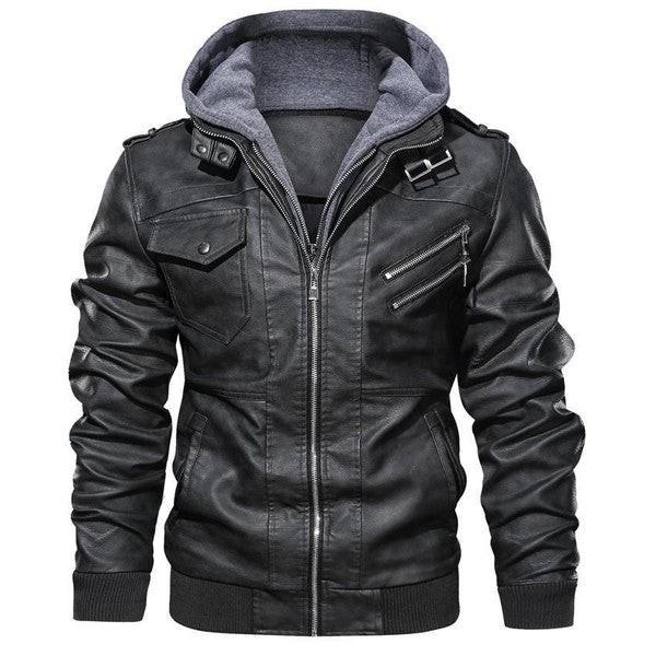 Men's Belro jacket with front zipper, standing collar, and quilted design, suitable for casual wear.