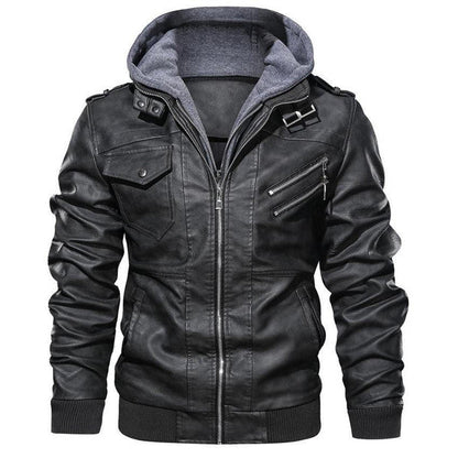 Men's Belro jacket with front zipper, standing collar, and quilted design, suitable for casual wear.