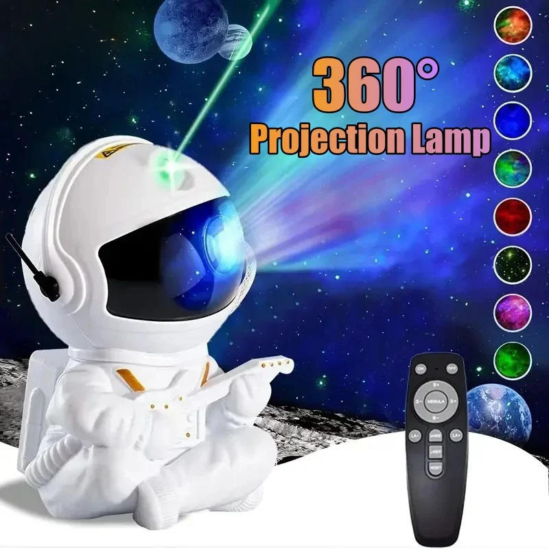 Belro Galaxy Light Projector displaying colorful star and galaxy patterns on a wall, ideal for night lighting and ambiance.