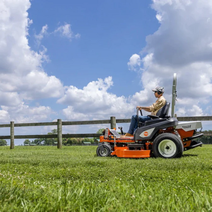 Stihl Rz 560 K commercial 60-inch zero turn lawn mower with cutting deck and operator seat, ideal for professional lawn care.