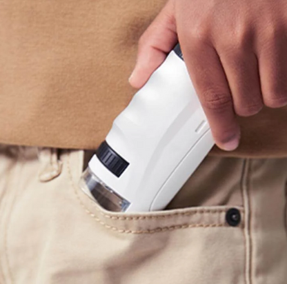 Belro Kid's portable mini pocket microscope designed for exploring pet and cat-related details with compact, easy-to-carry design.