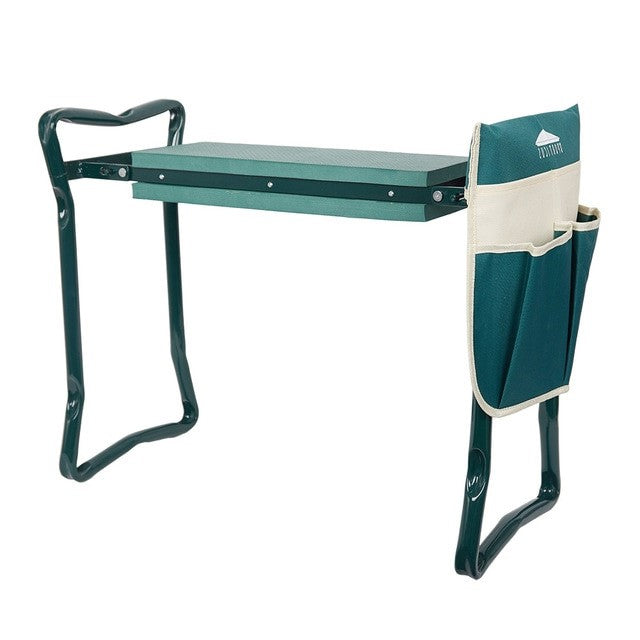 Belro ergonomic garden kneeler and seat in green, with padded cushion and sturdy frame, ideal for outdoor gardening tasks