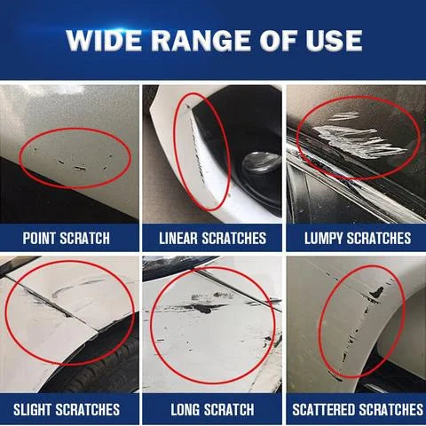 Belro Car Scratch Repair kit with tools and touch-up paint, designed for easy home use to fix vehicle scratches.