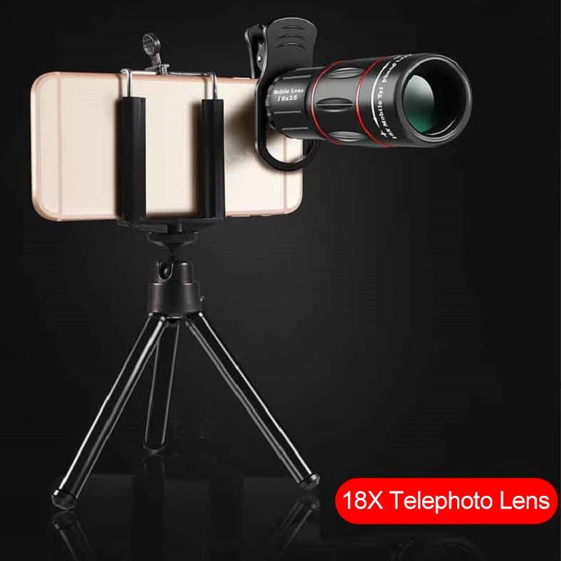 Belro iPhone telescope lens attached to a smartphone for enhanced zoom and detailed photography.