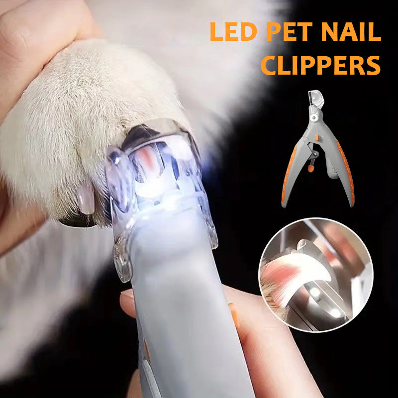 Mivoza pet nail clipper with LED light and replaceable stainless steel blade for safe, precise grooming of dogs and cats.